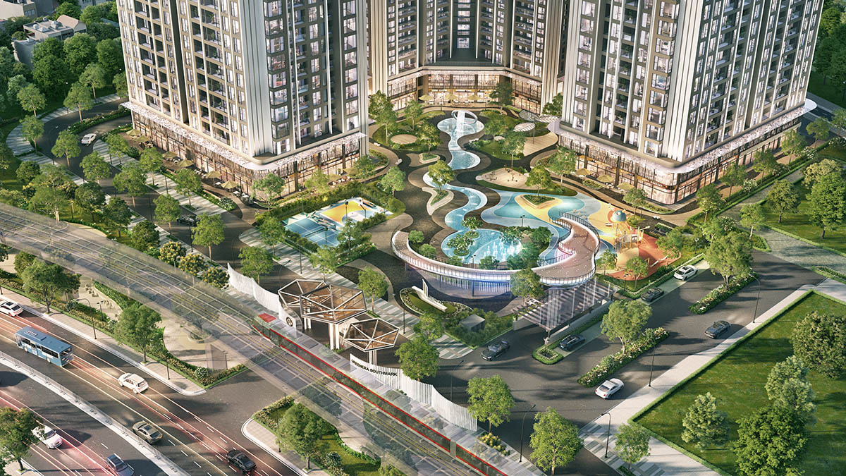 Toàn cảnh nội khu Greenera Southmark