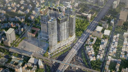 Toàn cảnh Sun Feliza Suites nhìn từ trên xuống