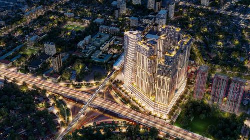 Toàn cảnh Sun Feliza Suites về đêm