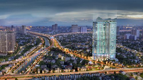Toàn cảnh The Ninety Complex về đêm (3D)