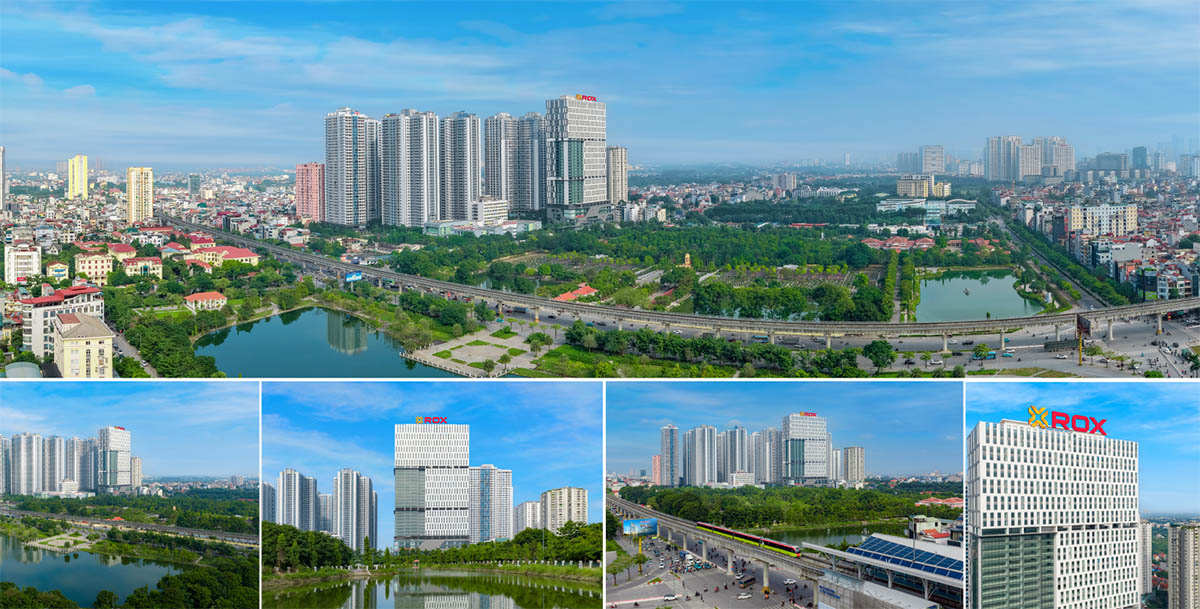 Toàn cảnh tòa Rox Tower Goldmark City Hà Nội