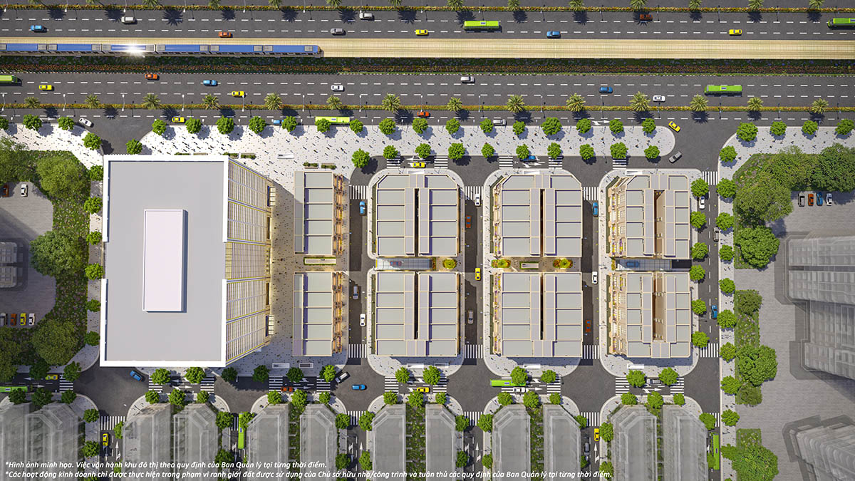 Tổng mặt bằng 3D khu Phố EXpo Vinhomes Global Gate