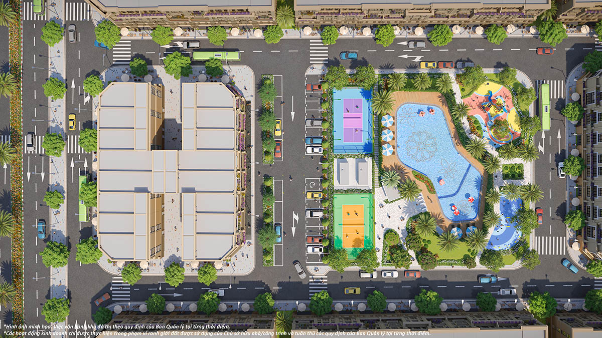 Tổng mặt bằng 3D khu Phố Xanh Vinhomes Global Gate