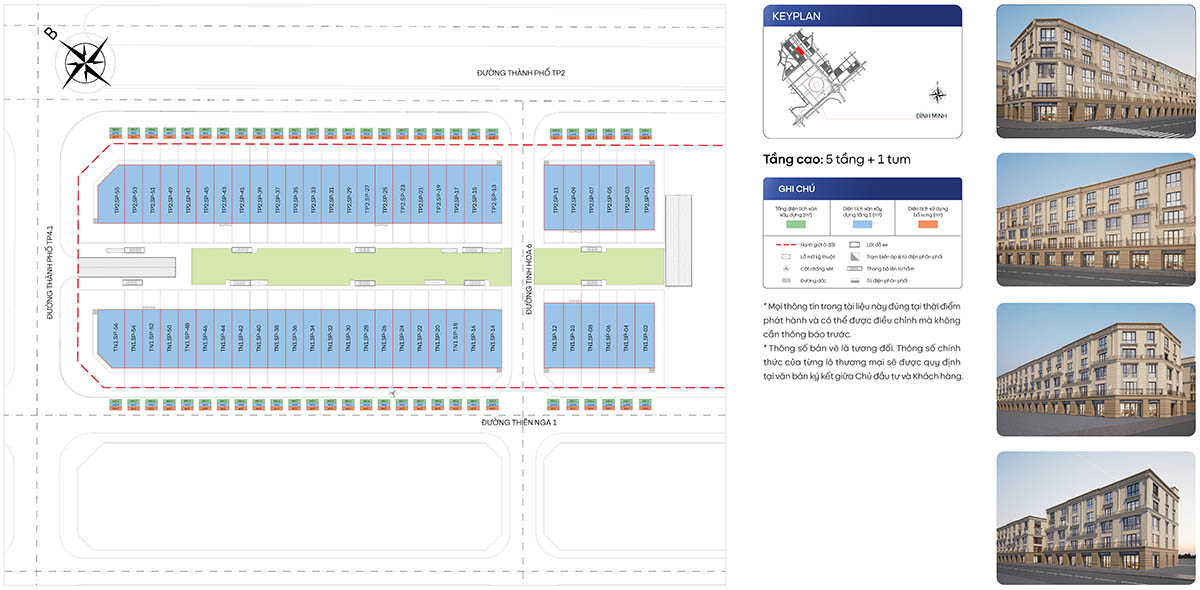 Tổng mặt bằng khu Bình Minh Vinhomes Global Gate