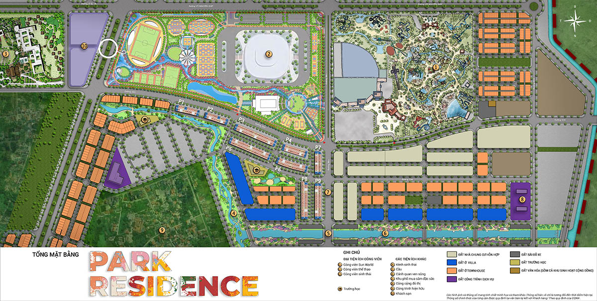 Tổng mặt bằng khu Park Residence