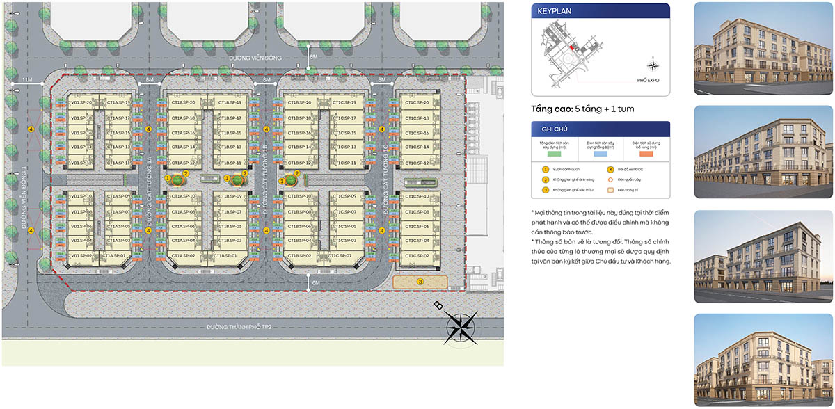 Tổng mặt bằng khu Phố EXpo Vinhomes Global Gate