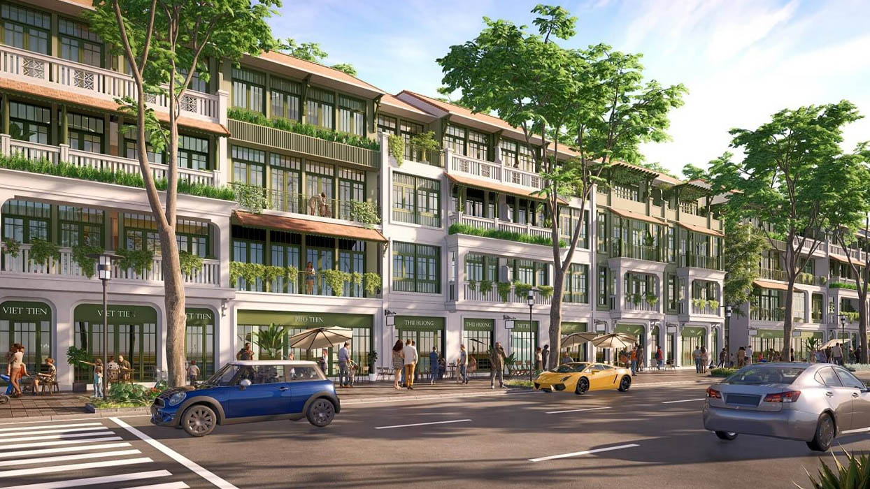 Townhouse phong cách Indochine trong Sun Urban City