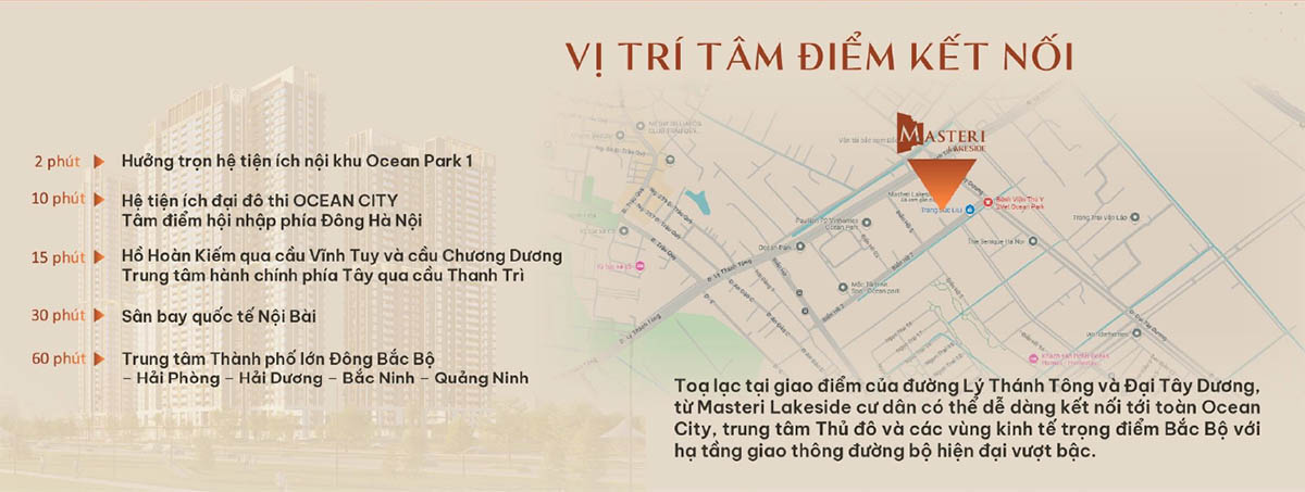 Vị trí của Masteri Lakeside trên bản đồ