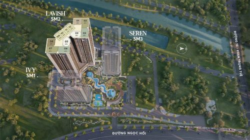 Vị trí IVY (SM1), LAVISH (SM2) và SEREN (SM3) thuộc Greenera Southmark