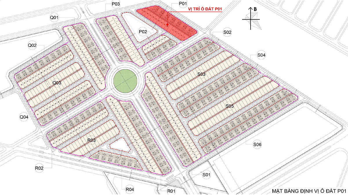 Vị trí ô đất P01 Solasta Mansion