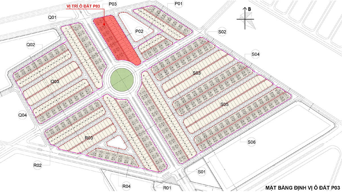 Vị trí ô đất P03 Solasta Mansion