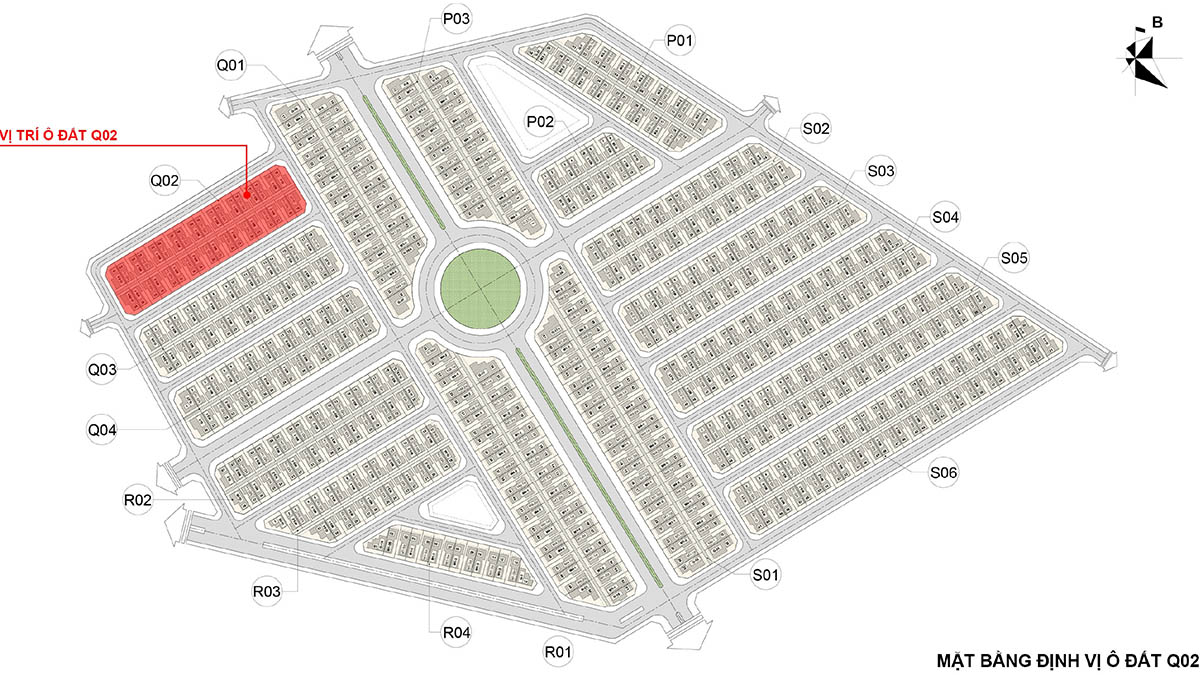 Vị trí ô đất Q02 Solasta Mansion