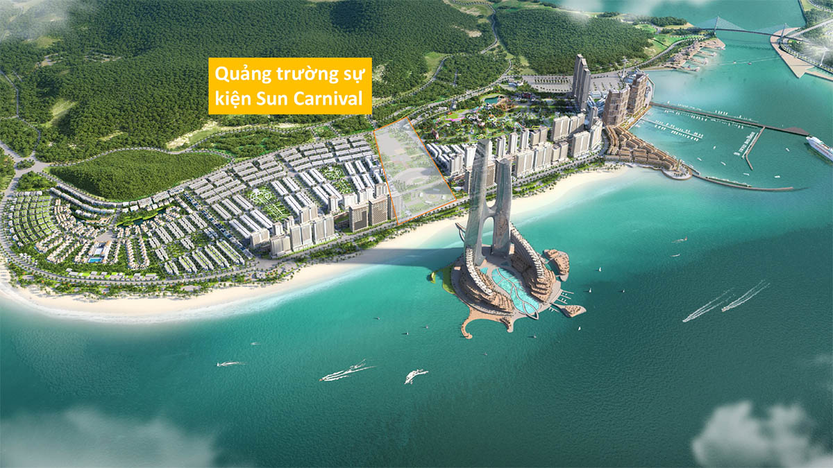 Vị trí Quảng trường sự kiện Sun Carnival trong Sun Elite City