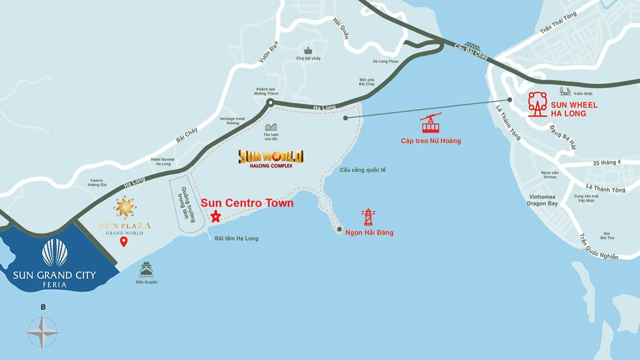 Vị trí Sun Centro Town trên bản đồ