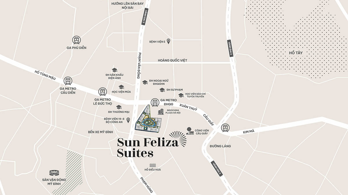 Vị trí Sun Feliza Suites trên bản đồ