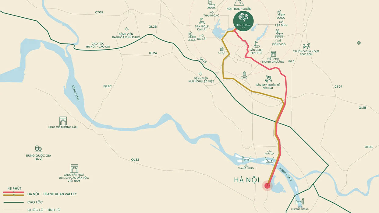 Vị trí Thanh Xuan Valley trên bản đồ