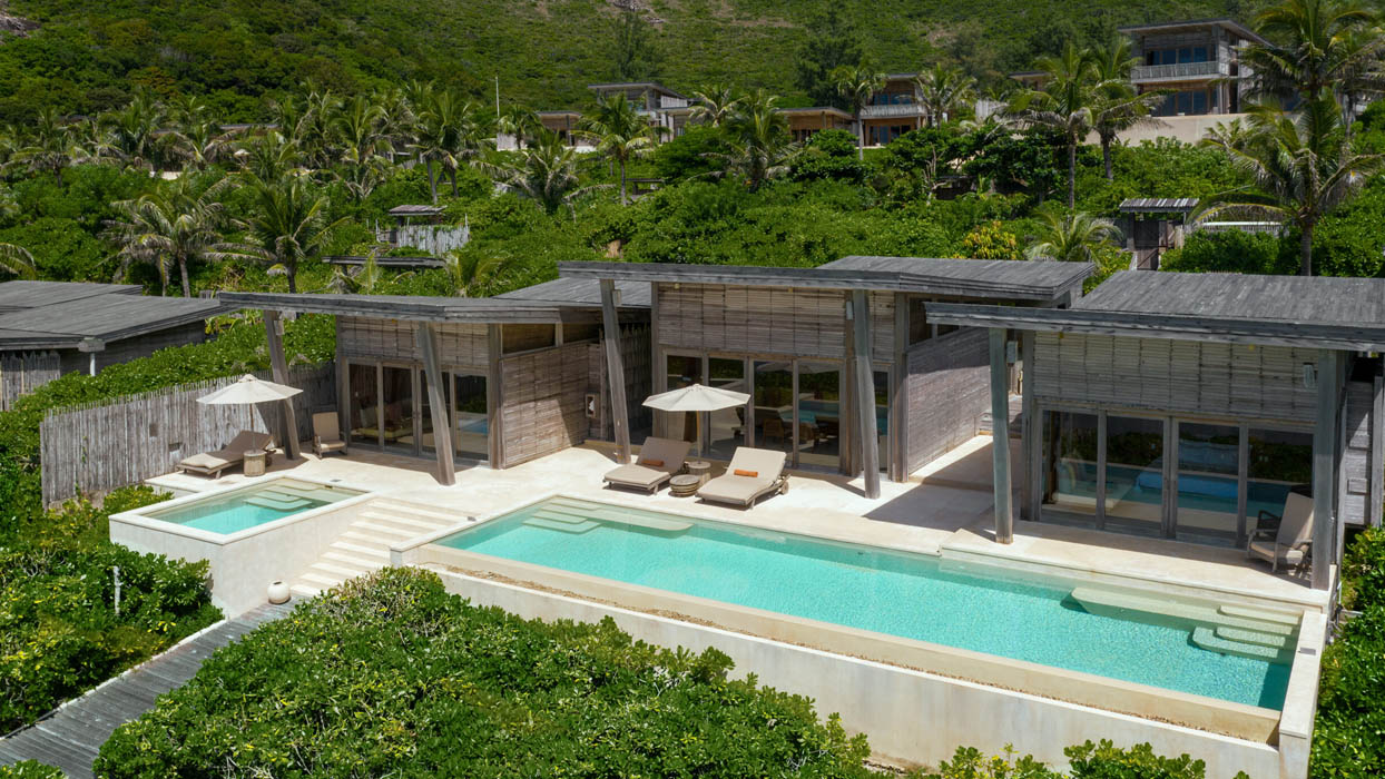 Villa nghỉ dưỡng nằm trong khuôn viên resort
