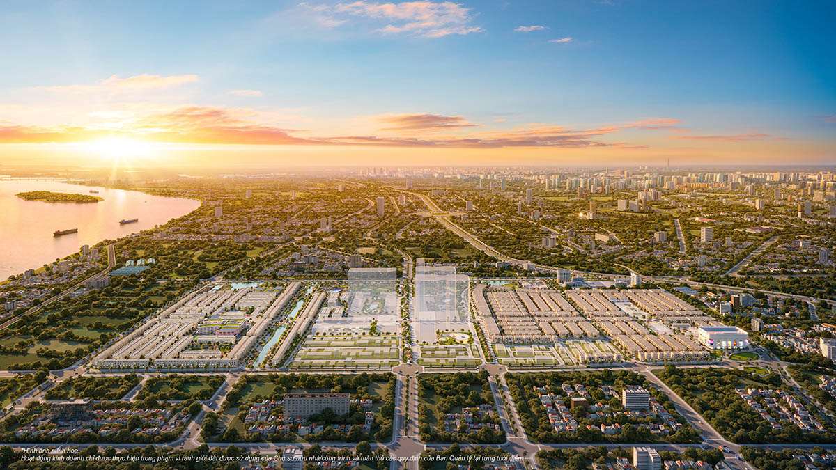 Vinhomes Wonder City với hướng nhìn thấy Đại lội Tây Thăng Long